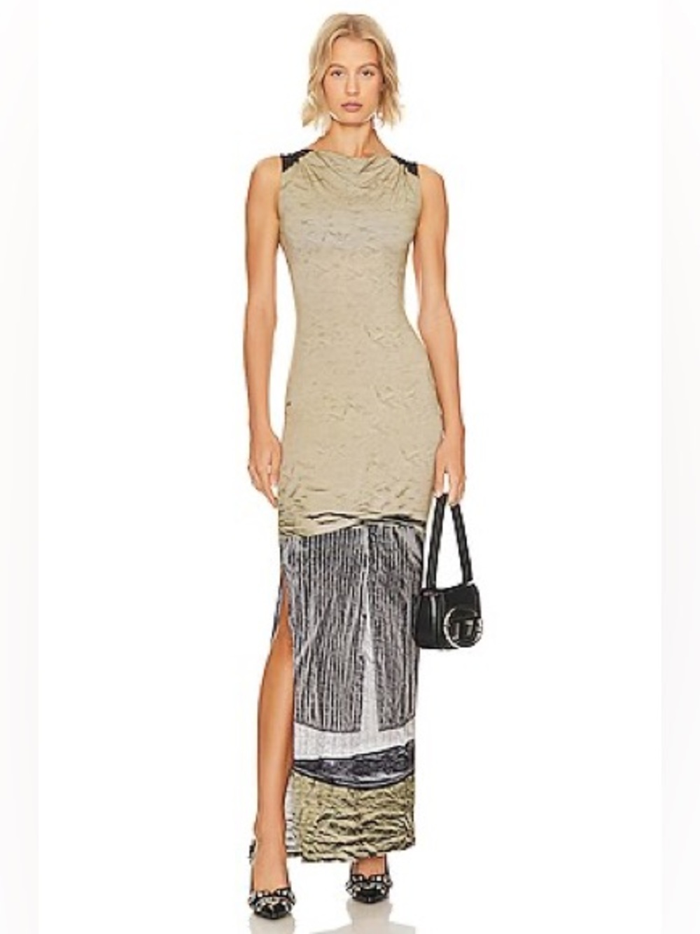 Miaou Selena Dress in Chemises in Vert